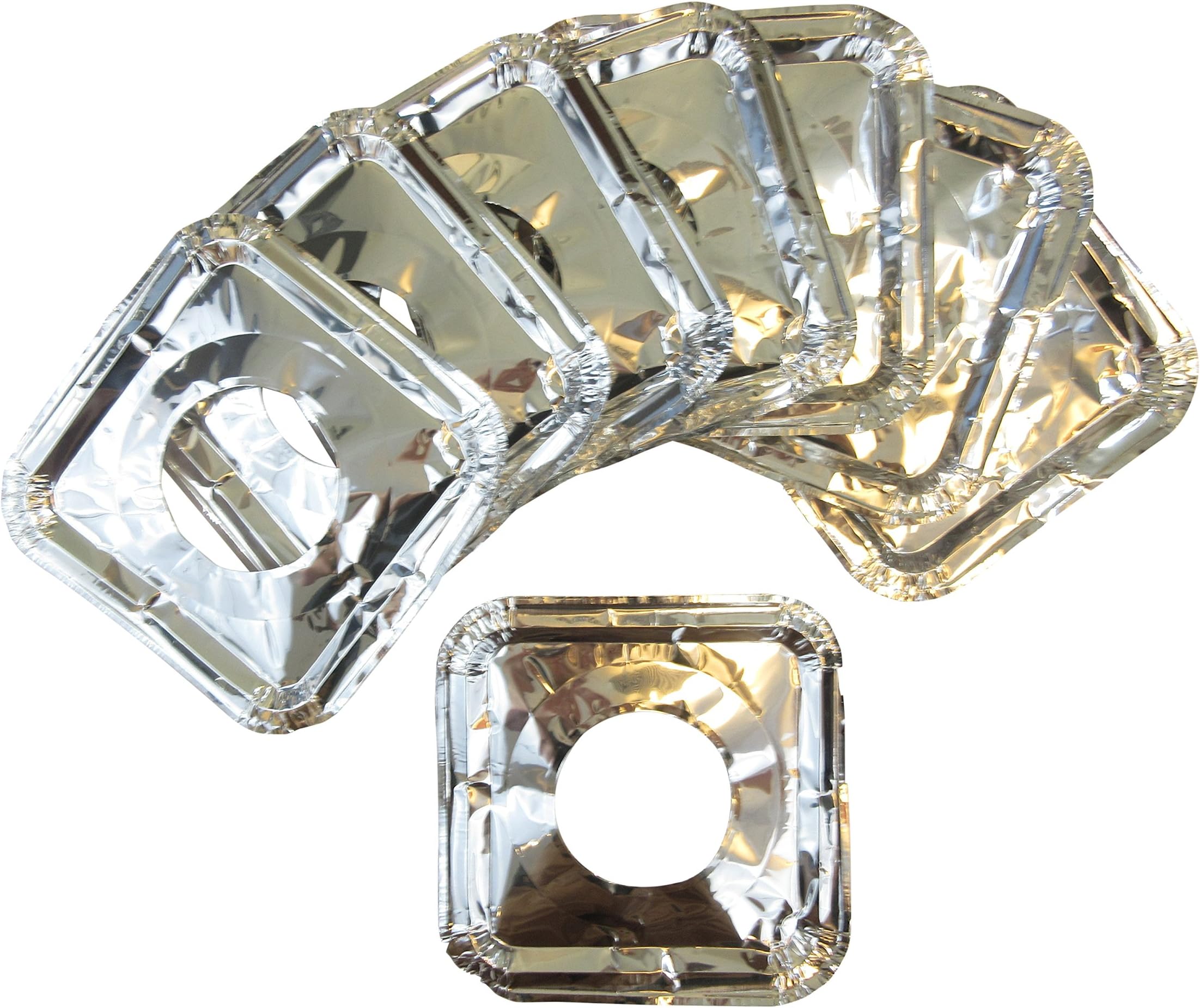 Quik Solve Stove Burner Liners - Aluminum Foil for Gas or Electric - 40 Pack