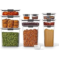 Rubbermaid Brilliance BPA Free Food Storage Containers with Lids, Airtight, for Kitchen and Pantry Organization, New Set of 1