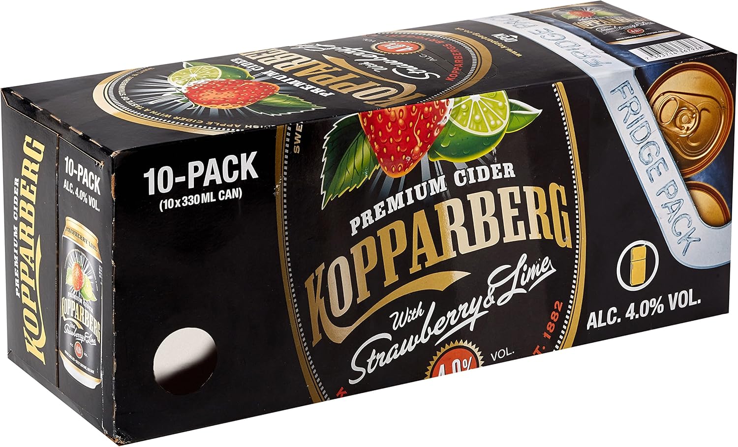 Kopparberg Strawberry and Lime Cider Can, 10 x 33cl Amazon.co.uk Grocery