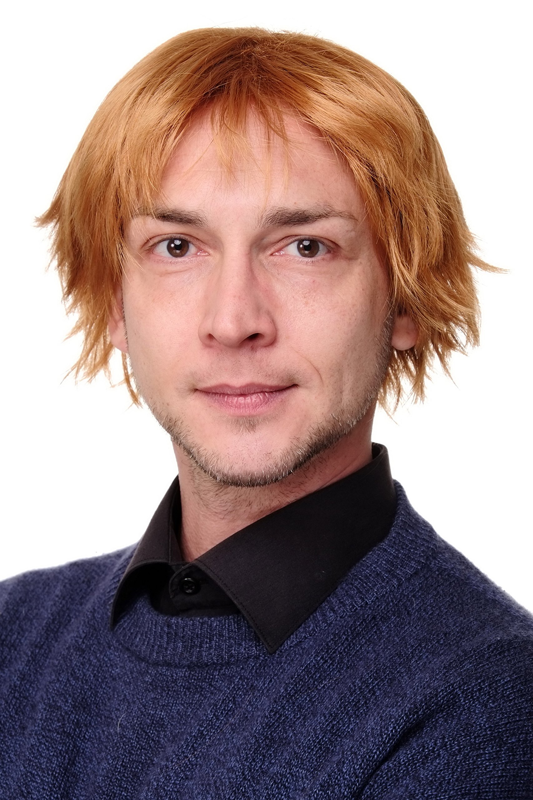 WIG ME UP GFW1843-27C Man Men Gents Quality Wig long fringed frayed strawberry blond