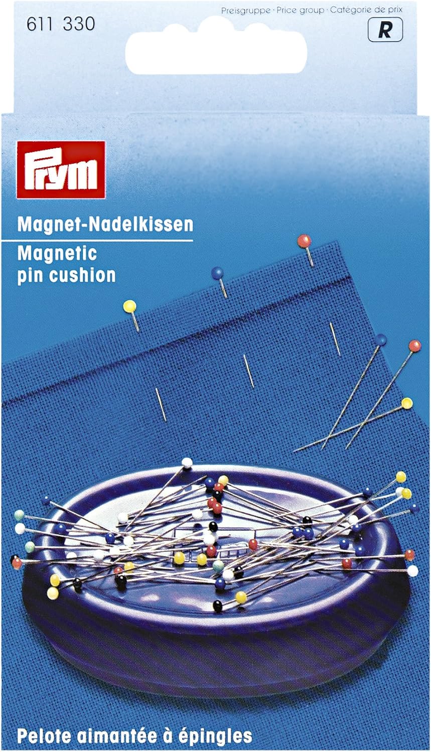 Prym 611330 Magnetnadelkissen, Kunststoff, pflaumenblau, 14 x 8 x 3 cm