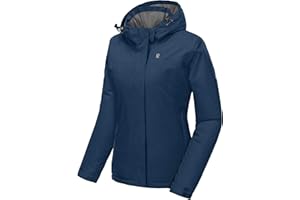 Little Donkey Andy Women's Waterproof Ski Snowboarding Jacket Windproof Warm Coat with Detachable Hood