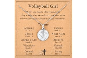 ACOGVN Softball Soccer Volleyball Basketball Baseball Necklace for Girls, Teen Girl Trendy Sports Stuff Accessories Cross Neckalce Jewelry Birthday Christmas Valentines Easter Baptism Graduation Gifts