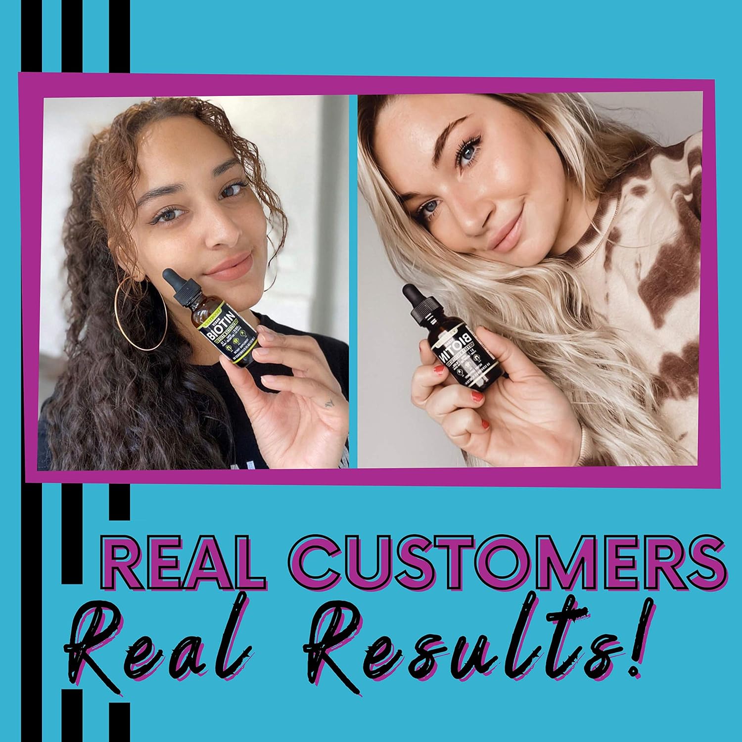 Extra Strength 10,000mcg Biotin Liquid Drops with Organic Berry Flavor | 60 Servings | Vegan Formula Supports Hair Growth, Strong Nails, Healthy Skin | NO Artificial Preservatives: Health & Personal Care