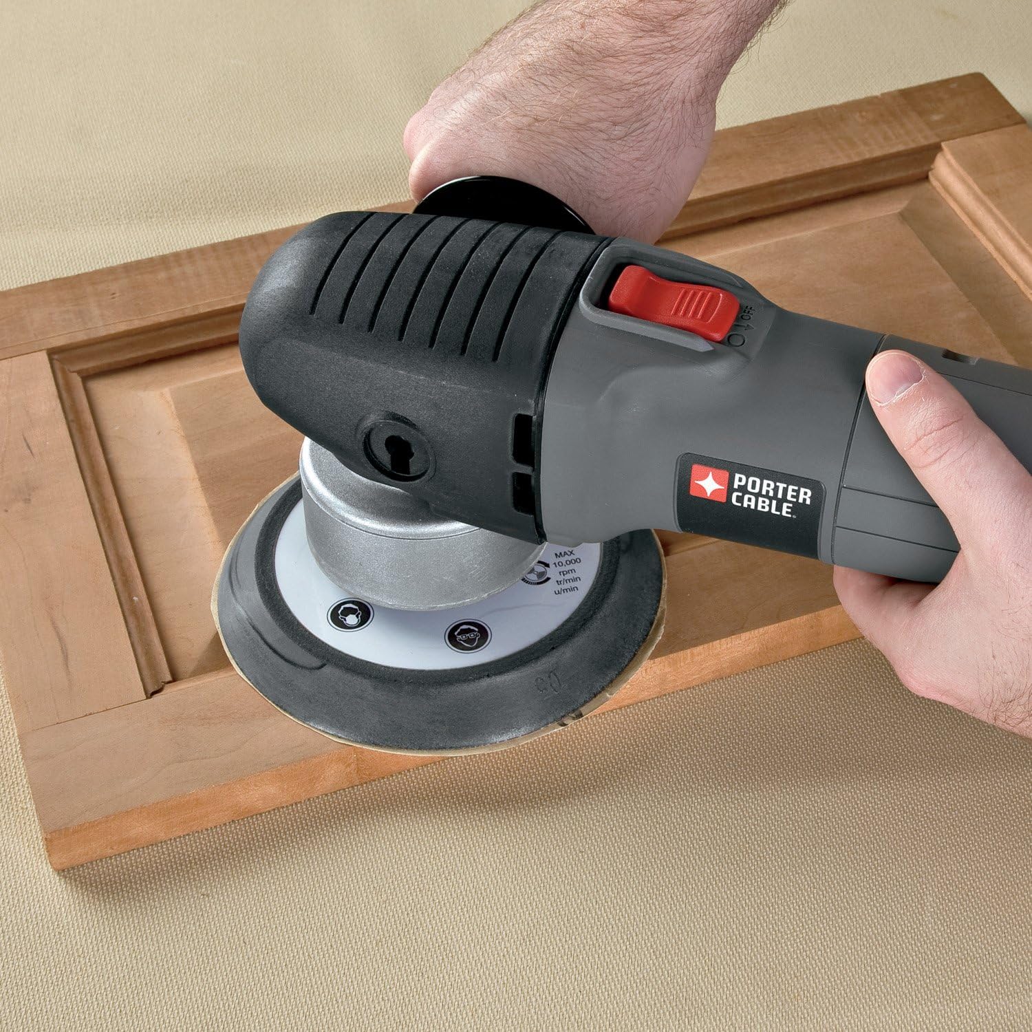 PORTER-CABLE Random Orbit Sander with Polishing Pad, 6-Inch (7346SP) - Power Random Orbit Sanders - 