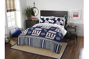 Northwest Officially Licensed NFL New York Giants Full Bed in a Bag Set, 78" x 86"