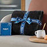 Bedsure Fleece Throw Blanket Sofa 130x150 cm Black view 6