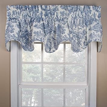 Amazon Com Ellis Curtain Victoria Park Toile Room Darkening Solid