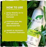 Dr Organic Tea Tree Foot + Shoe Spray 100ml - Vegan, Organic, Quick Drying view 5