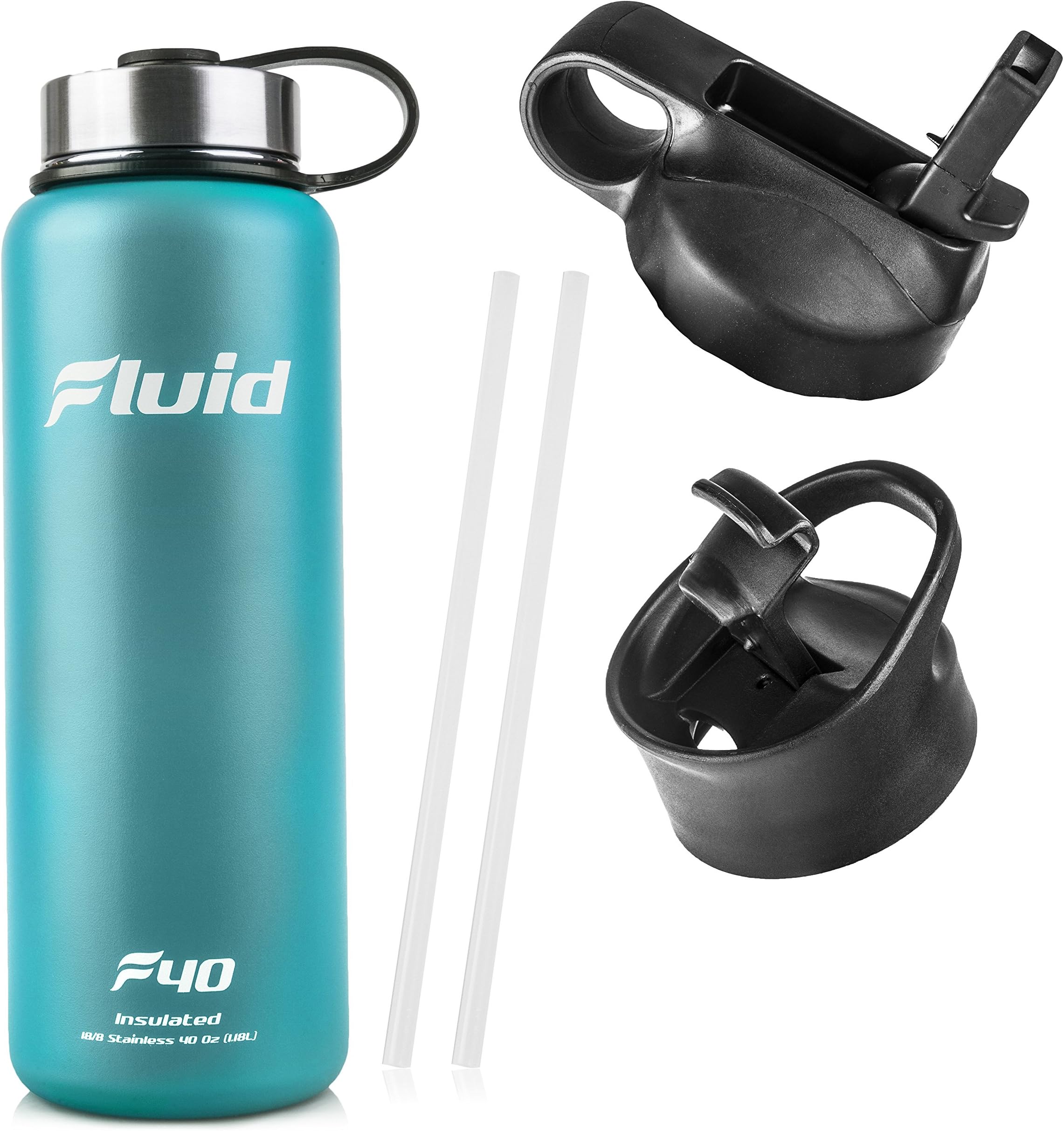 Stainless Steel Insulated Water Bottles: Large Vacuum Sealed Powder Coated Metal Thermos for Kids and Adults - Sports…