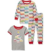 Amazon Essentials Disney | Marvel | Star Wars Unisex Kids' Snug-Fit Cotton Pajamas