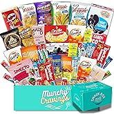 MunchyCravings Snack Box Variety Pack (40 Count), Care Package for Adults & Teens – Chips, Cookies, Bars – Gift, Movie Night,
