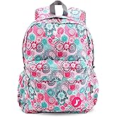 J World Oz Middle School Backpack for Girls & Women. Cute Kids Laptop Bookbag, Blue Raspberry