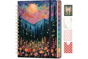 Verveorig 2026 Planner Weekly and Monthly, Jan.2026 - Dec.2026, Hardcover Calendar 2026 Agenda Daily Planner Book Spiral Note