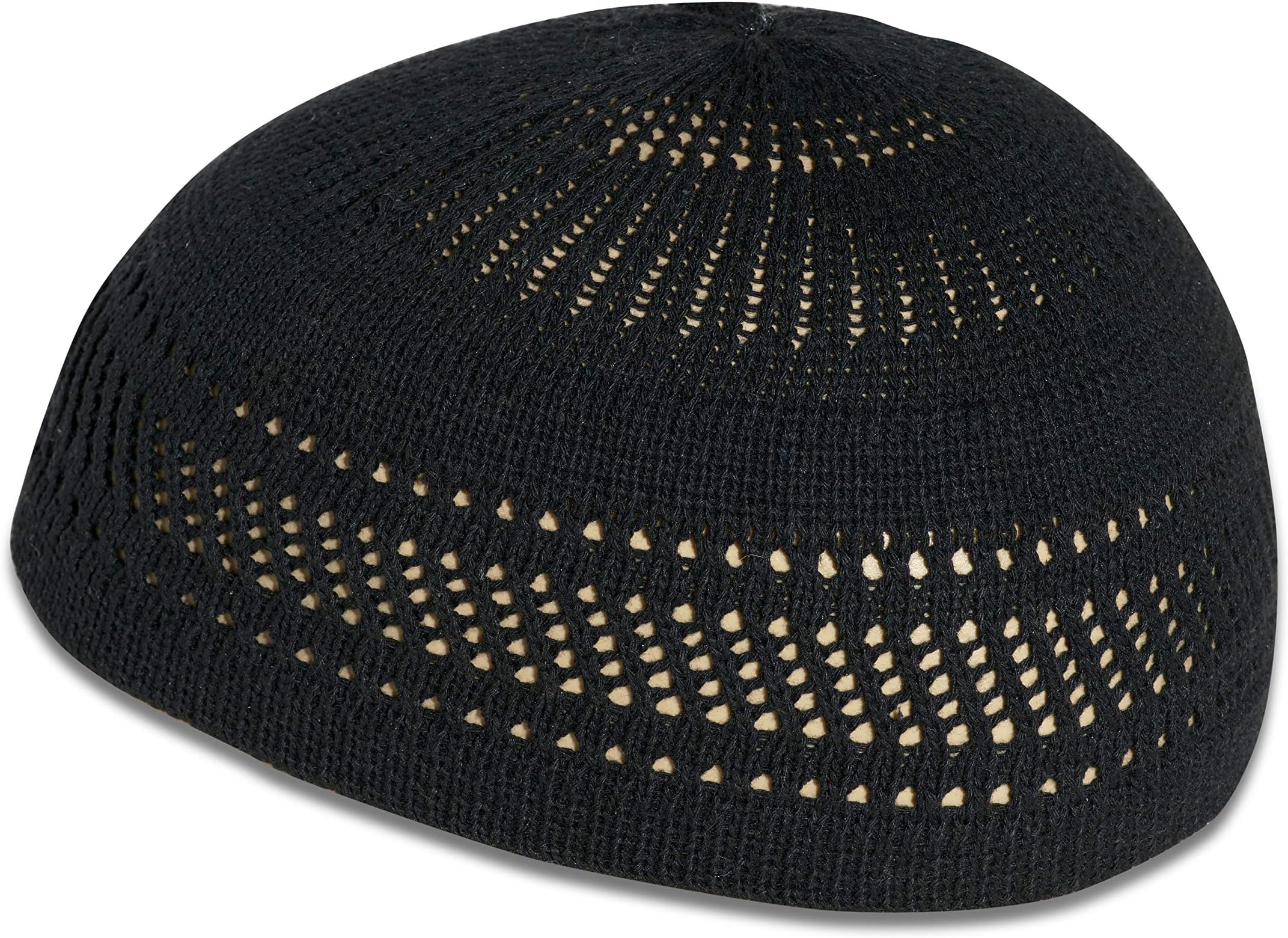 Muslim Bookmark Stretchy Elastic Beanie Kufi Skull Cap Hats Featuring Cool Designs and Stripes