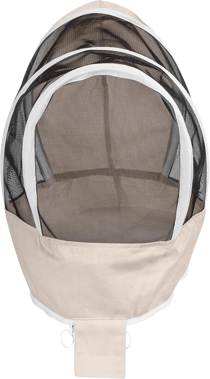 Bees & Co 74 Natural Cotton Fencing Veil (Replacement), Natural White