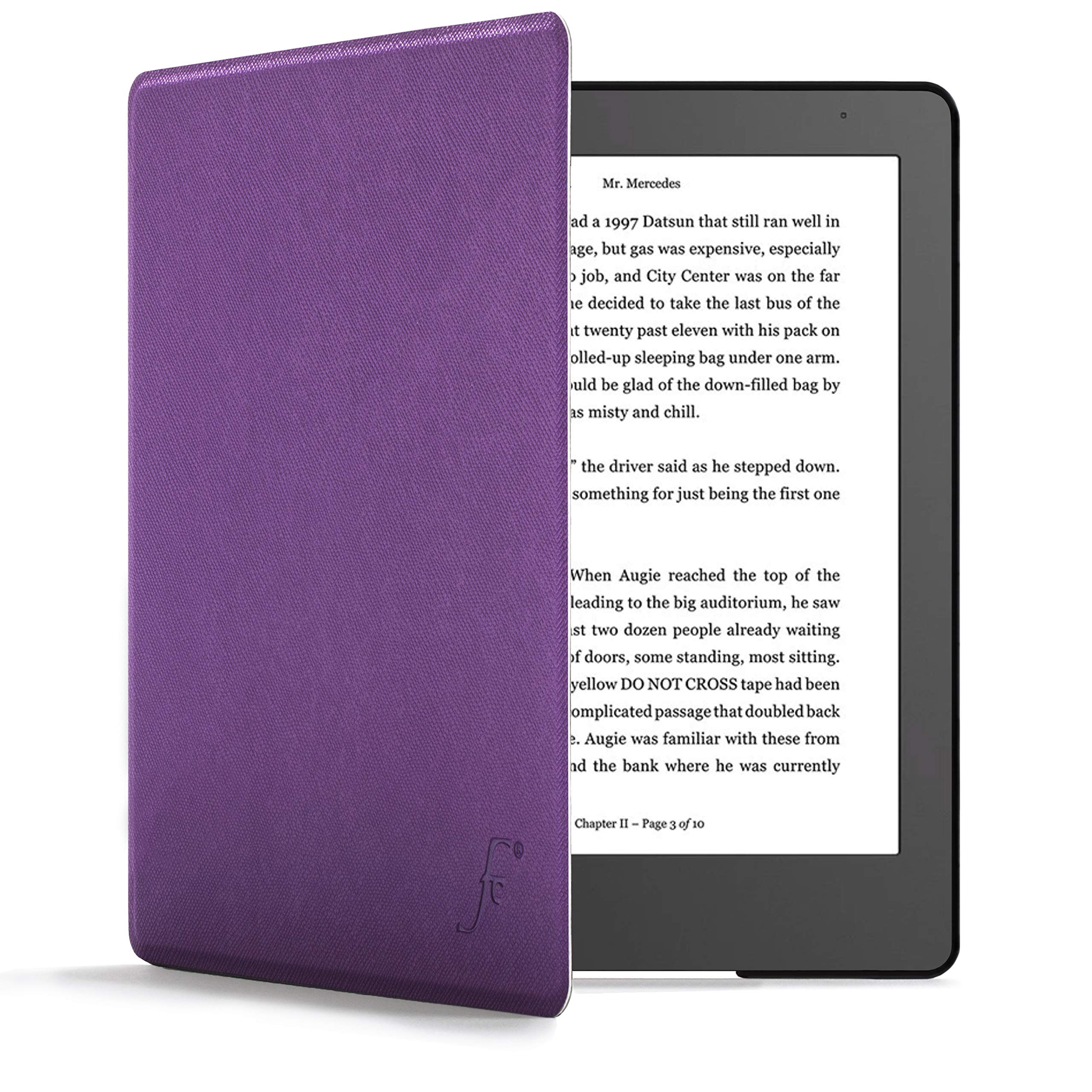 Forefront Cases Case for Kobo Aura Edition 2 (Model: N236-2016) - Slim and Lightweight, Auto Sleep/Wake Function Smart Case, Protective Shell for Kobo Aura Edition 2 - Purple
