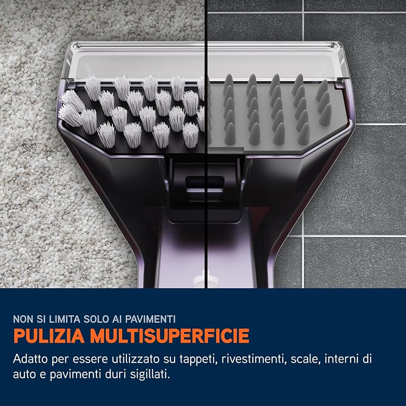 SpotWash Duo smacchiatore per tappeti e tessuti con accessorio per animali domestici e strumenti per uso quotidiano. Lavapavimenti per pavimenti, divani, auto, scale. Pulitore domestico portatile
