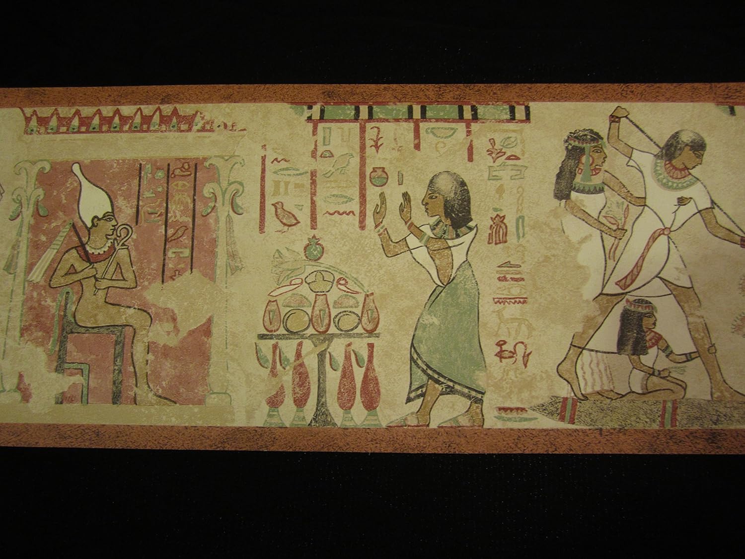 Egyptian Wallpaper Border ONE Roll 15 Ft. Long Tut Isis Anubis Ra Egypt, Wallpaper Borders