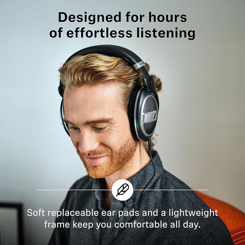 Sennheiser hd 599 - fones de ouvido abertos, edição especial, preto, com fio