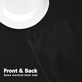 Utopia Kitchen Rectangle Tablecloth 140x240 cm Pack of 2 Black view 6