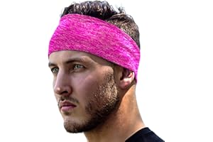 E Tronic Edge Running Headbands for Men, Women, Boys and Girls, Sports Sweatbands for Basketball, Yoga, Exercise, Workout, Quick Drying and Non-Slip Workout Stretchy Hairband