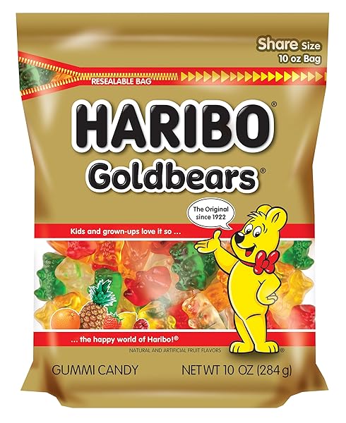 HARIBO GUMMI CANDY, ORIGINAL GOLDBEARS, 10 OZ. STAND...