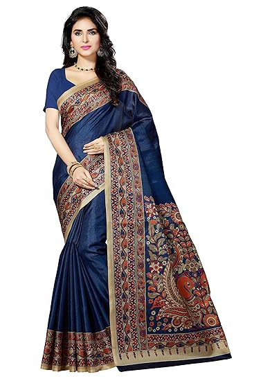 Women's Art Silk Saree with Blouse Piece