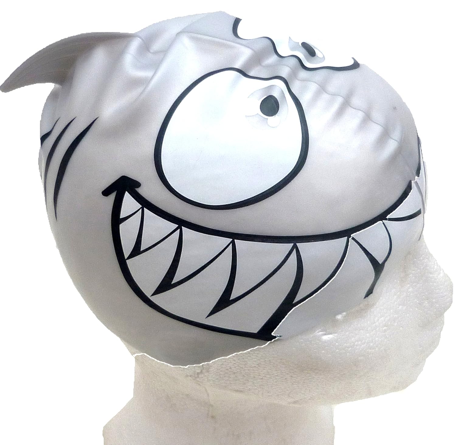B2A Silver Shark Swim Cap for children Amazon.co.uk Sports & Outdoors