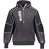 RefrigiWear Extreme Hybrid Pullover Hoodie - Wind-Resistant Sweatshirt - Water-Resistant Zip-Up Hoodie