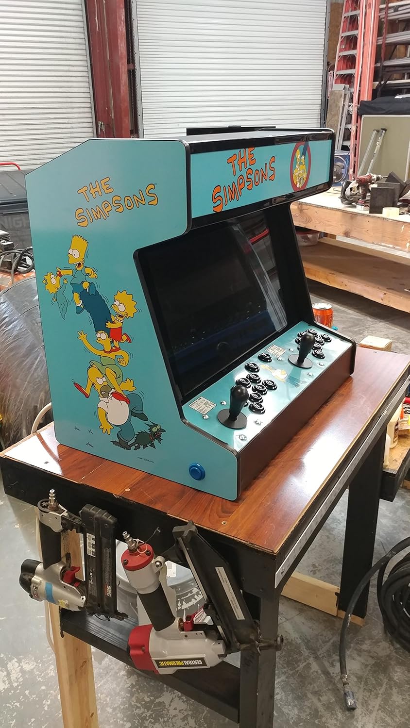 Bartop arcade machine, hyperspin simpsons theme, fully