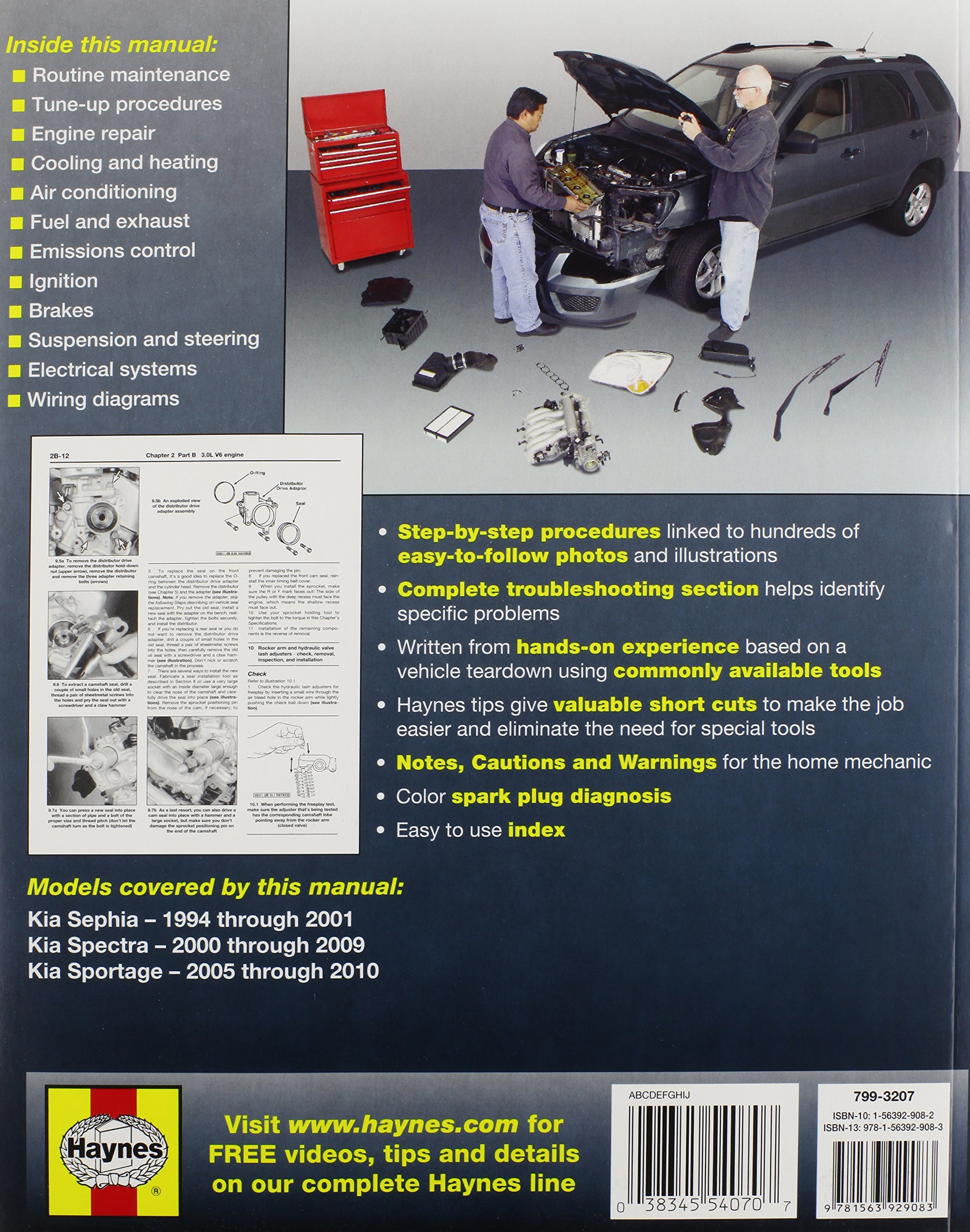Kia Sephia: 94-10 (Haynes Repair Manual (Paperback)): Amazon.co.uk: Haynes  Publishing: 9781563929083: Books