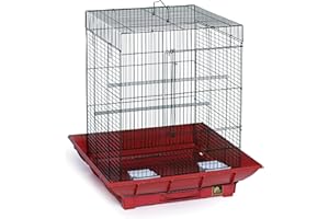 PH PREVUE HENDRYX Prevue Hendryx SP850R/B Clean Life Cockatiel Cage, Red and Black