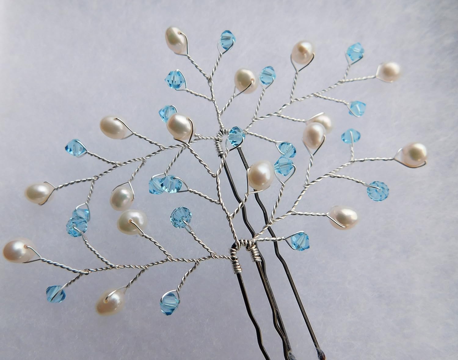 Amazon Com Something Blue Hair Piece By West Coast Jewelry Blue