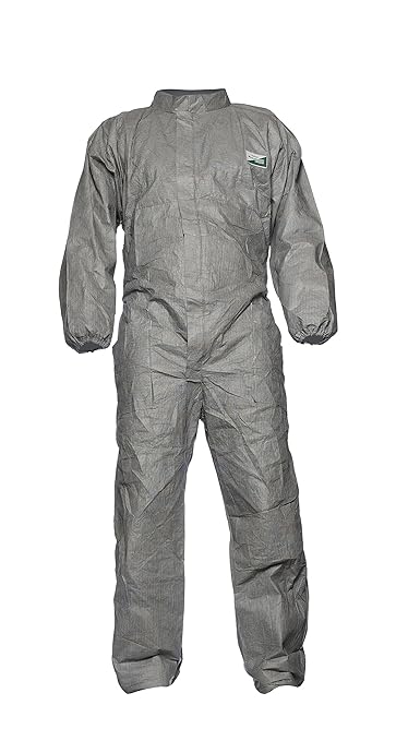 DuPont Proshield 8 Proper, Schutzanzug mit Stehkragen,Grau, Größe M