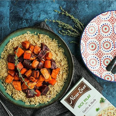 Amazon Com Near East Rice Pilaf Mix Garlic Herb 6 3 Oz Pack Of 12 Boxes Grocery Gourmet Food