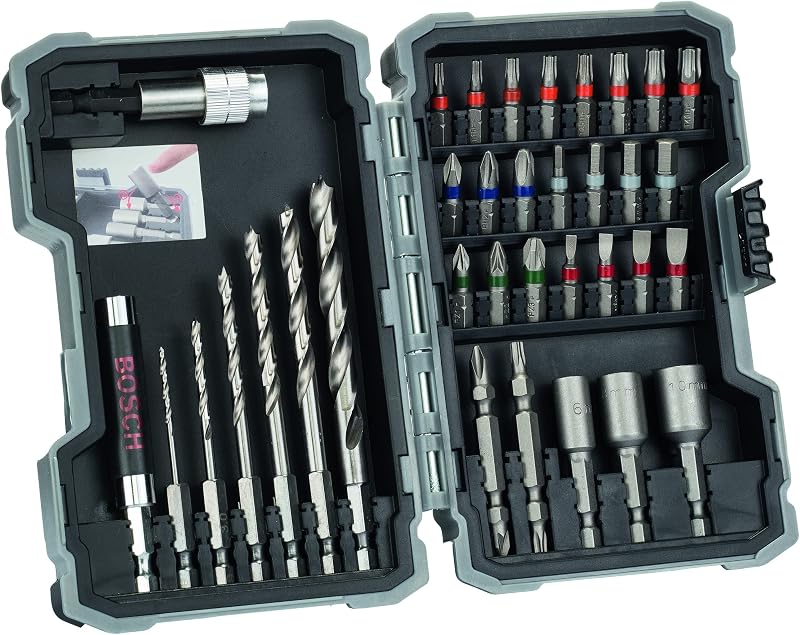 Bosch 2 607 017 327 Screwdriver Bits Set Hex Phillips Pozidriv Slot Torx 2.0