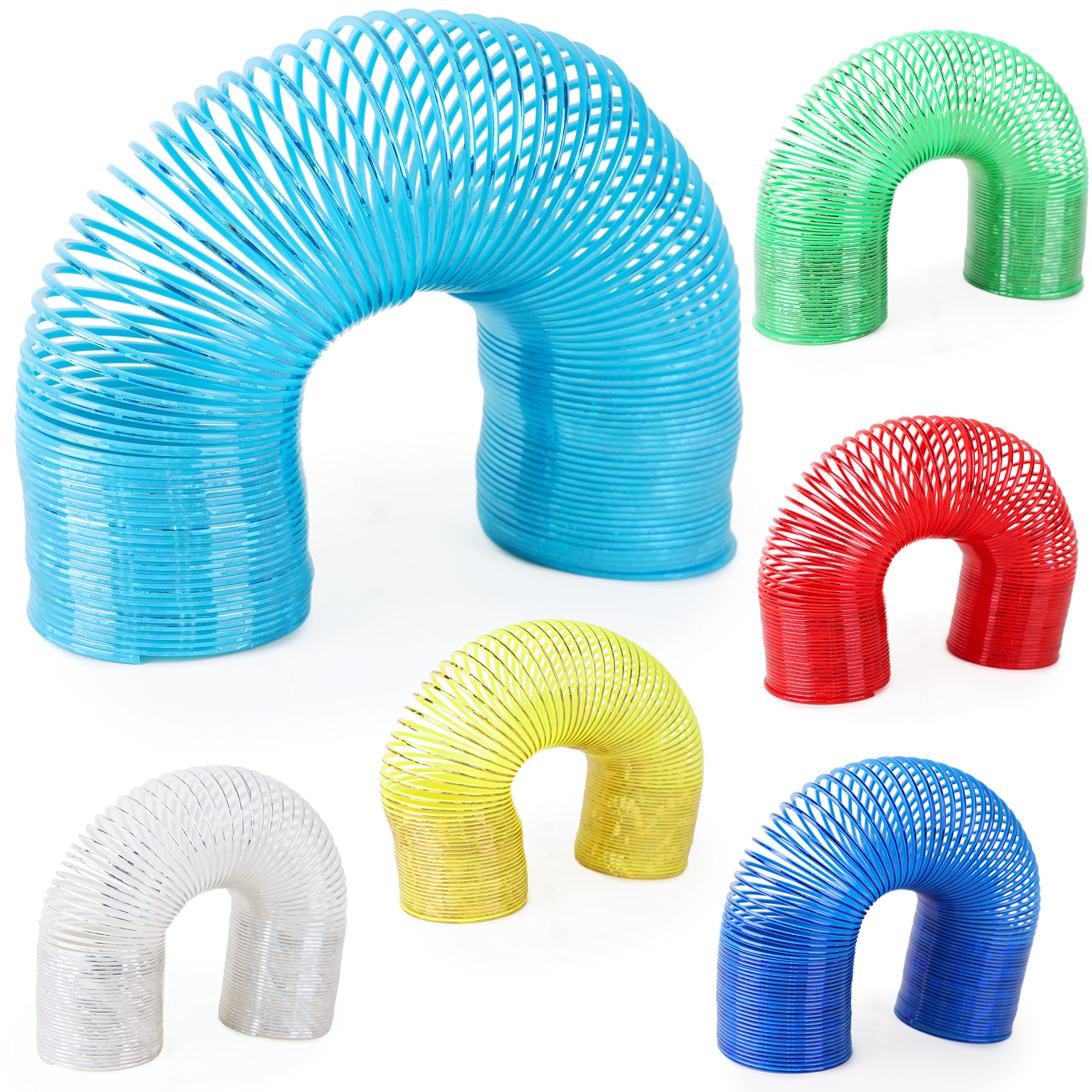 Toyland® Metallic Effect Walking Magic Spring - Party Bag Fillers - Novelty Toys - Colour Chosen At Random