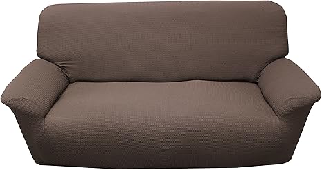 Amazon モアフィット ソファーカバー ハイバック 3人掛 ブラウン ずれにくい ハイバック 肘掛 アーチ型 立体感 フィット感 ぴったり 縦横 伸縮 ソファカバー マルチカバー オンライン通販