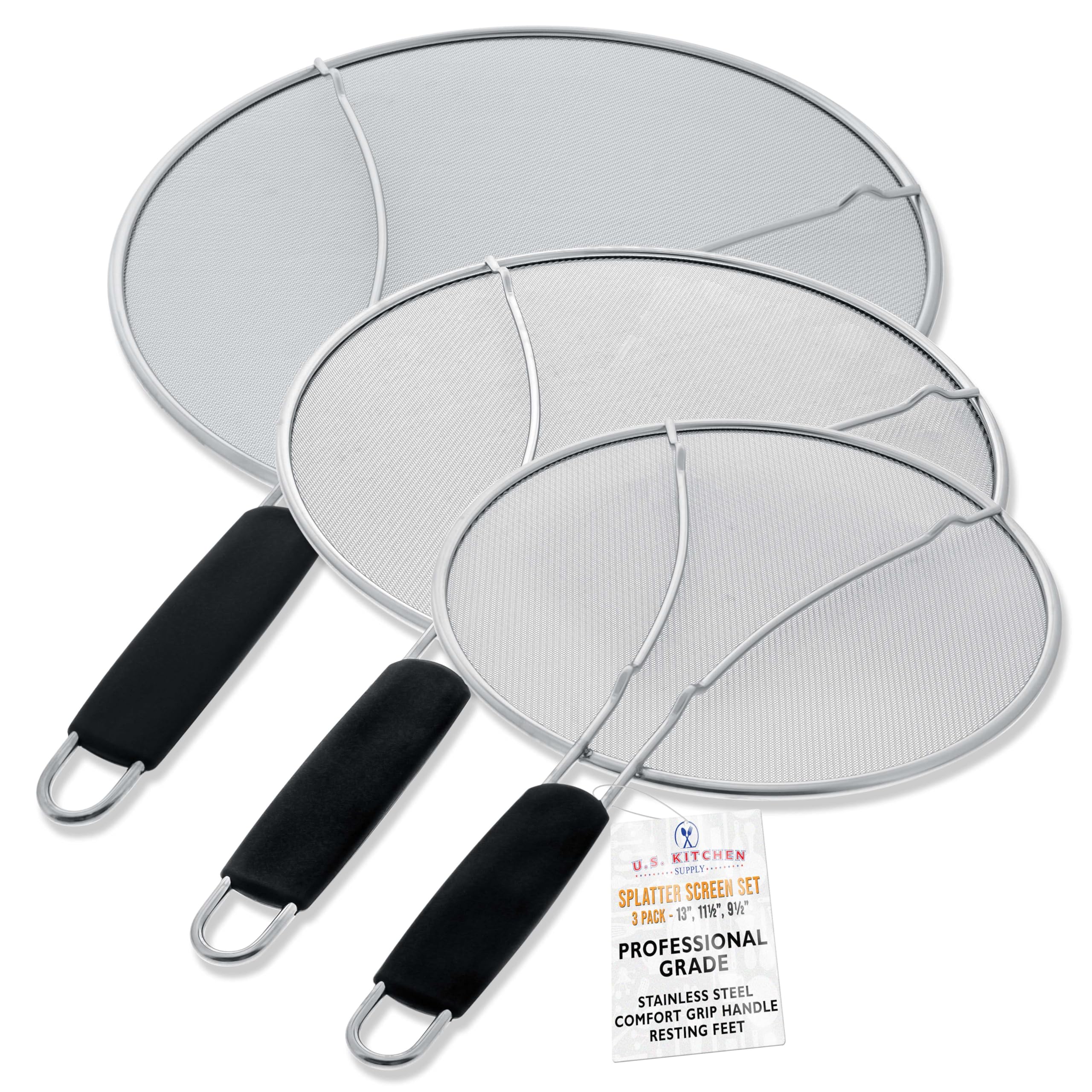 U.S. Kitchen Supply 3-Piece Stainless Steel