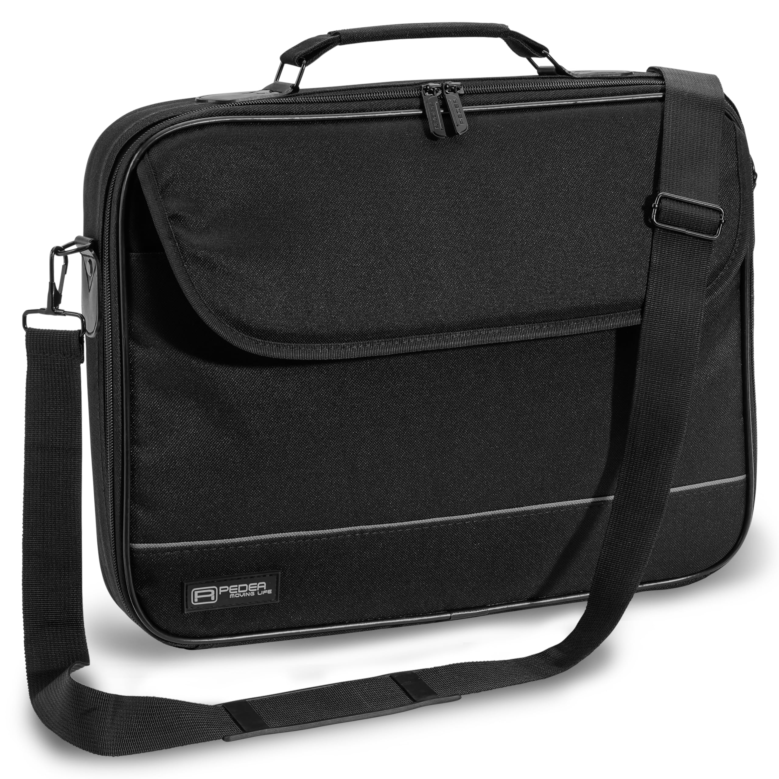 PEDEA laptop bag "Fair" bag for notebooks with screens up to 15.6 inches (39.6 cm); shoulder bag with shoulder strap, black — image 1