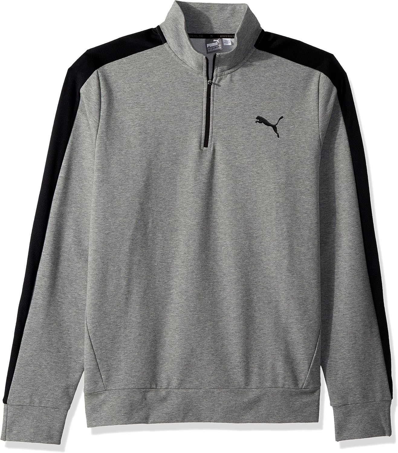 la hearts jersey taped half zip sweatshirt