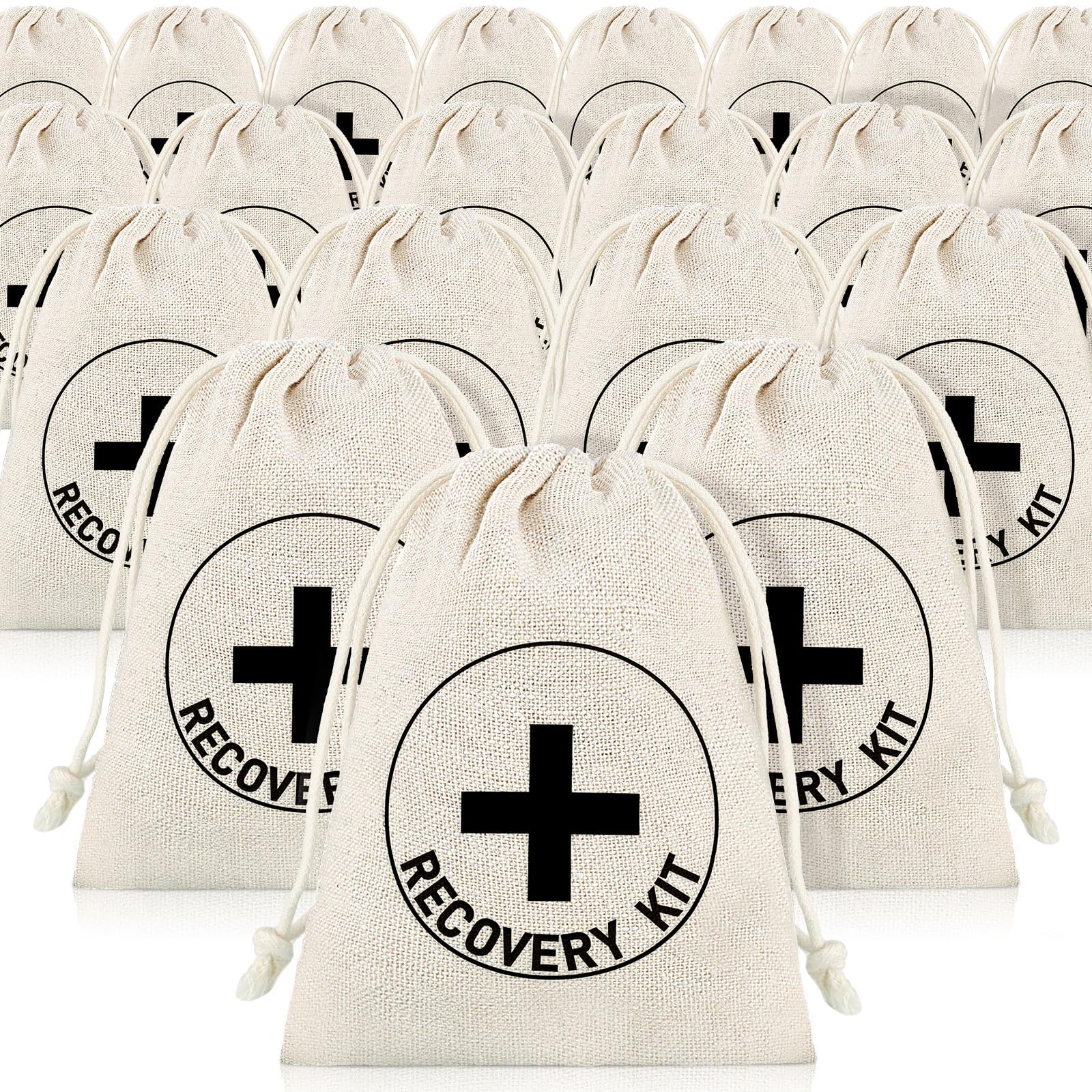 Photo 1 of Boao 20 Pack Gift Bags Bachelor Party Decorations Bachelorette Bridal Shower Pouches with Drawstring Wedding Supplies for Bachelorette Party (White,Cross)