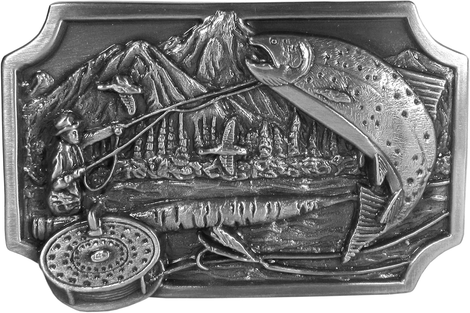 fly fishing belt buckle