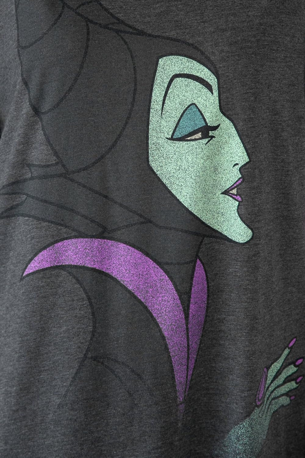 Disney Women's Plus Size T-Shirt Maleficent or Evil Queen Choose Villains Print: Clothing