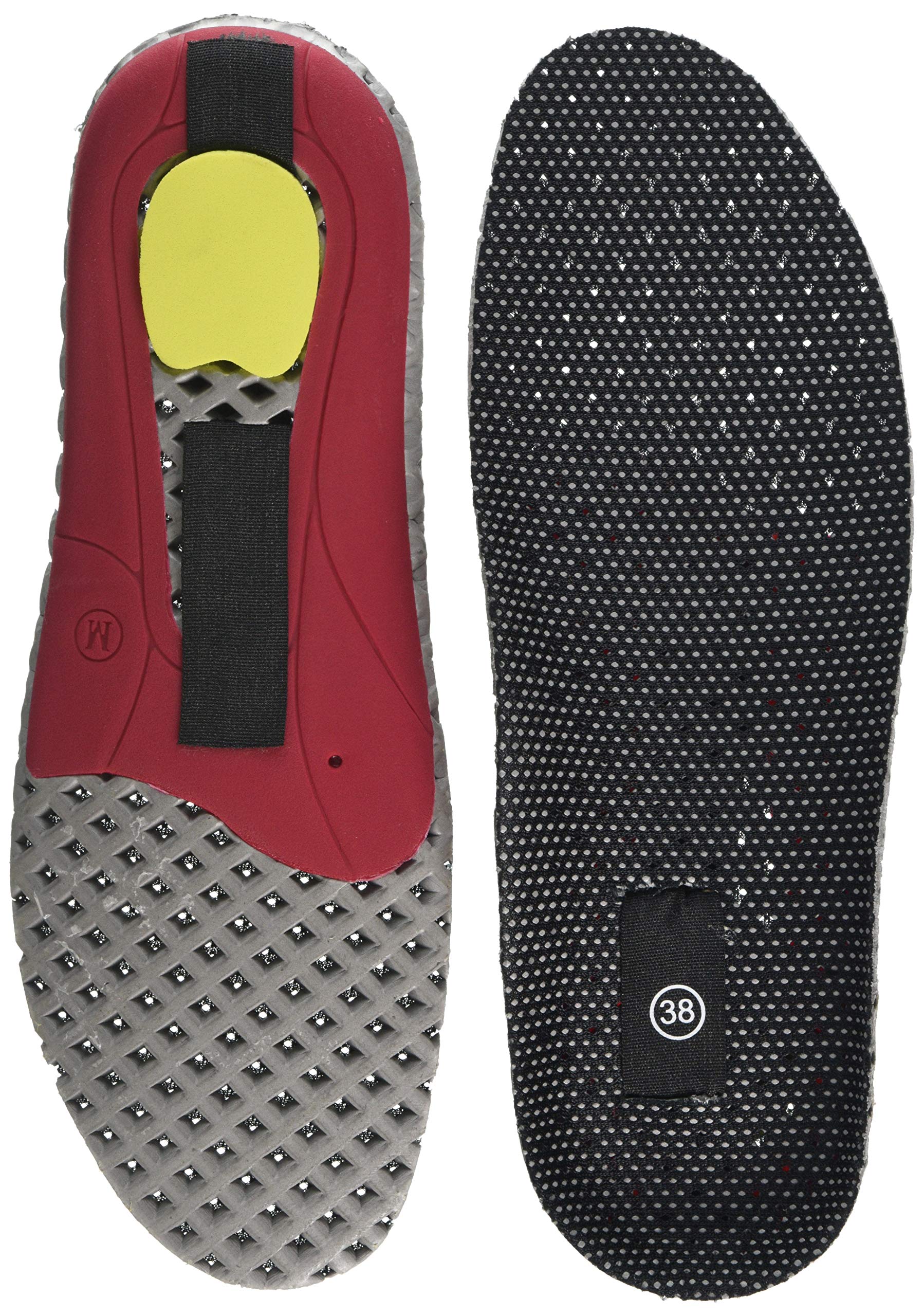 Mascot FT086-980-09 Monviso Footwear Accessories Shock Absorption Insoles, Size 838, Black