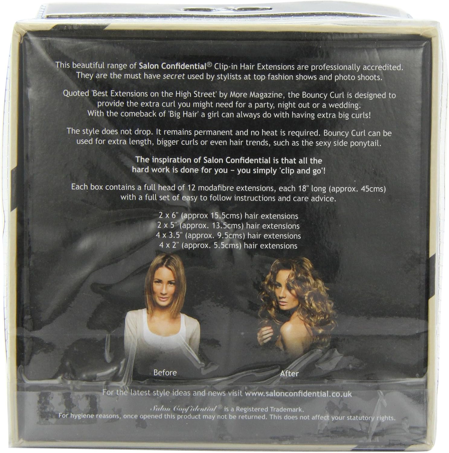 Salon Confidential Bouncy Curl Clip In Hair Extensions Red Blonde