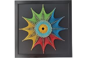 EYANKUNG String Art DIY Crafts Kits for Adults Beginner Unique Women Gift (Fireworks 12 * 12inches)