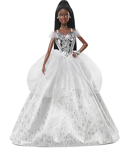 slim fit dress slacks Barbie |1996 Happy Holidays | Black/Red Dress main image 1