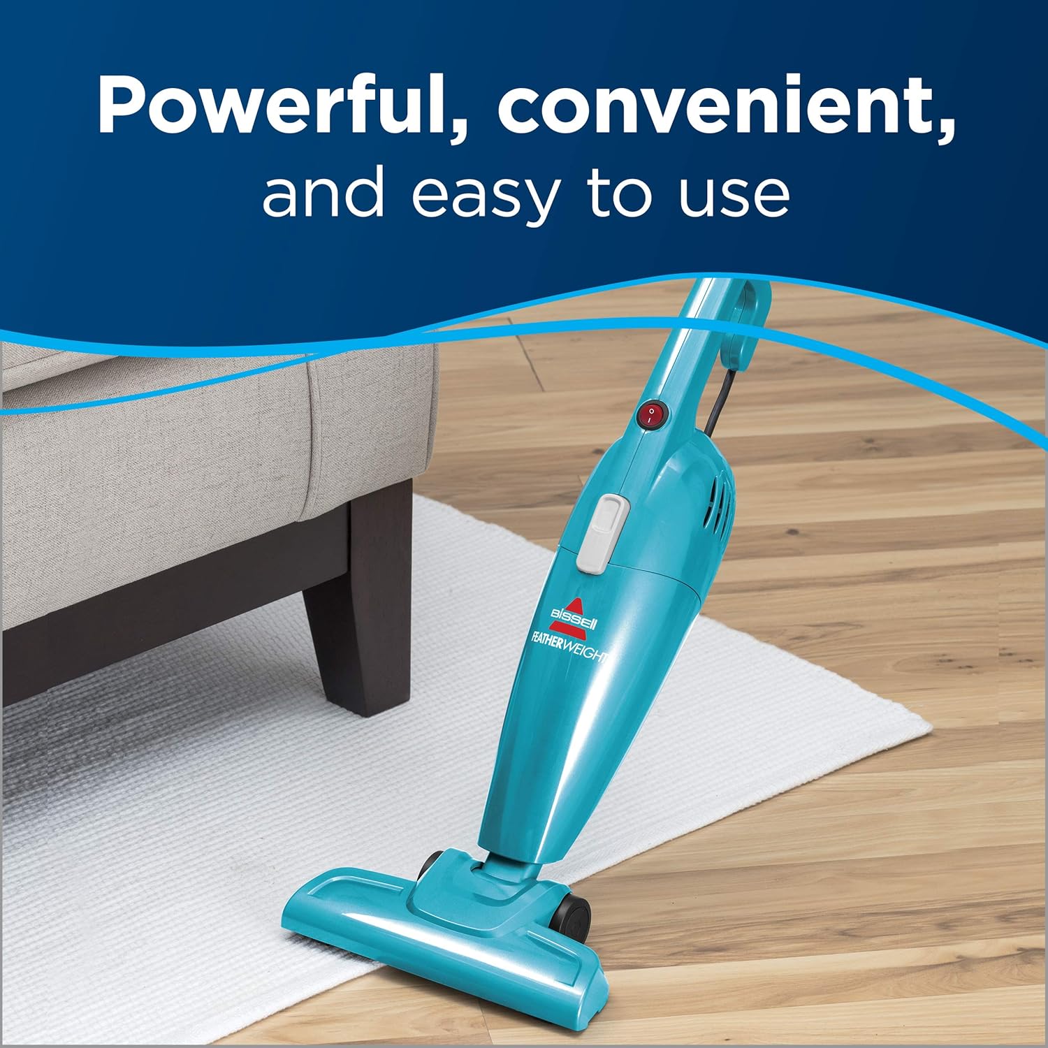 Bissell Featherweight Stick Lightweight Bagless Vacuum, 2033, One Size Fits All, Blue -